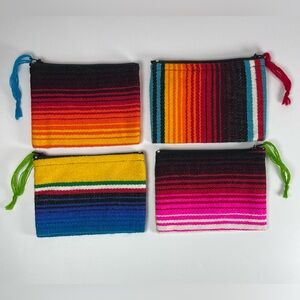 Serape small zipper pouch coin purse